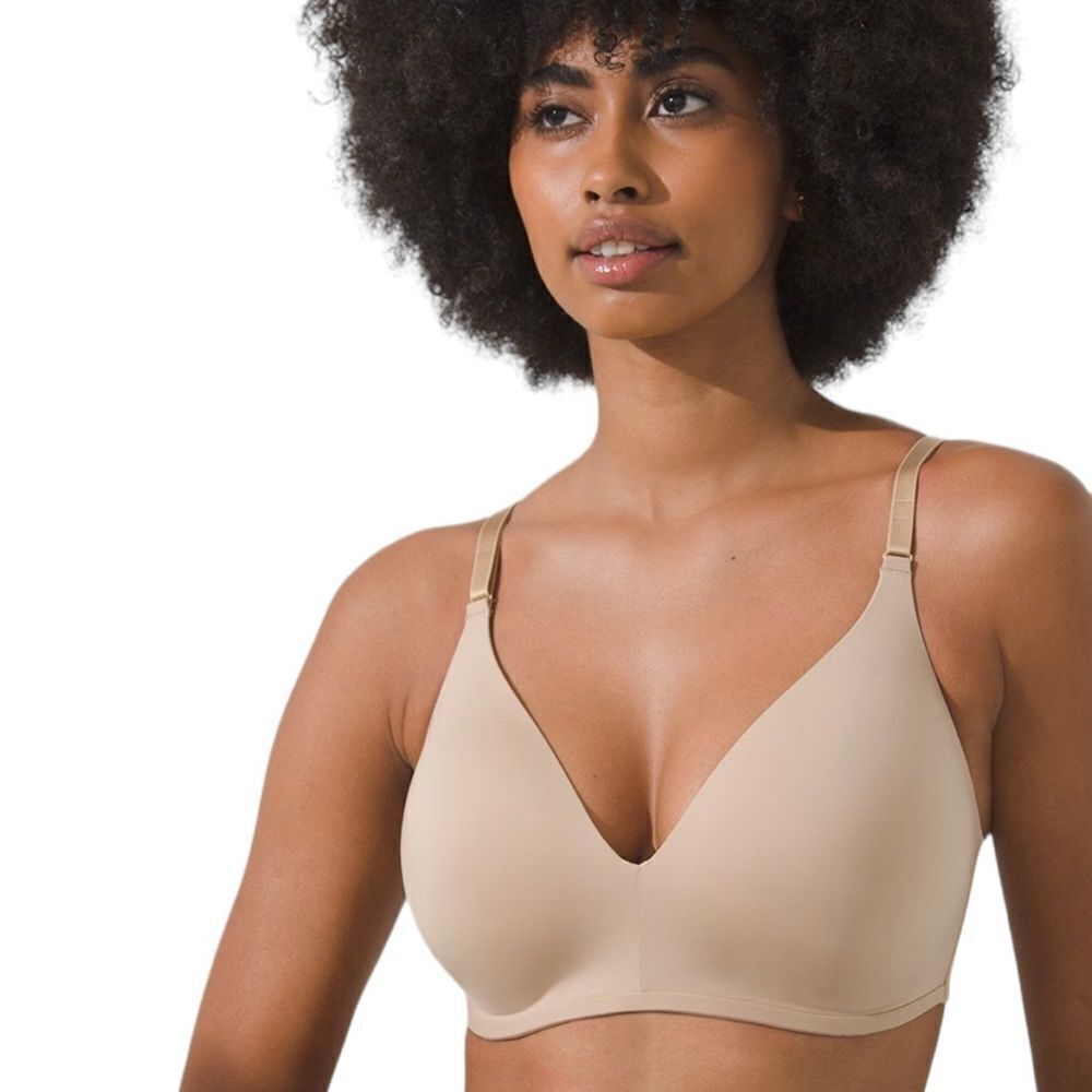 Soma Vanishing 360 wireless beige tan bra size 38D